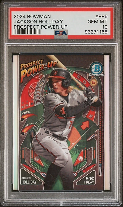 2024 Bowman Prospect Power-up Pp5 Jackson Holliday PSA 10