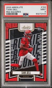 2023 Panini Absolute 124 Tank Dell Red Squares PSA 9