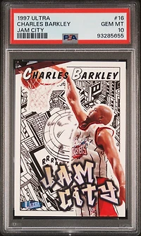 1997 Ultra Jam City 16 Charles Barkley PSA 10