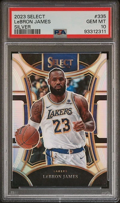 2023 Panini Select 335 Lebron James Silver Prizm PSA 10