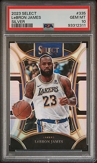 2023 Panini Select 335 Lebron James Silver Prizm PSA 10