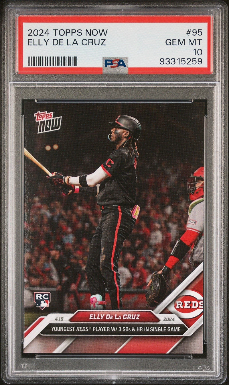 2024 Topps Now 95 Elly De La Cruz PSA 10