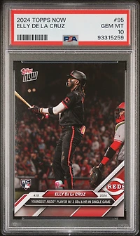 2024 Topps Now 95 Elly De La Cruz PSA 10
