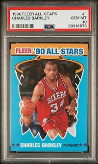 1990 Fleer All-stars 1 Charles Barkley PSA 10