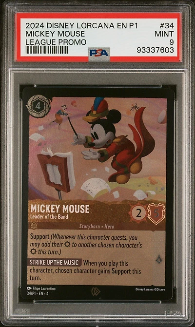 2024 Disney Lorcana En P1-promo 34 Mickey Mouse