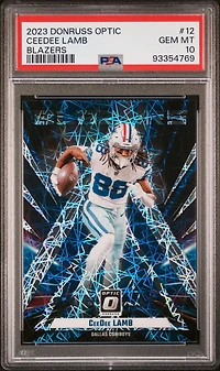 2023 Panini Donruss Optic Blazers 12 Ceedee Lamb PSA 10