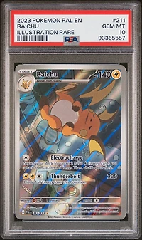 2023 Pokemon Pal En-paldea Evolved 211 Raichu PSA 10