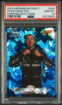 2023 Topps Chrome Formula 1 Sapphire Edition Sapphire Selections Ss4 Lewis Hamilton PSA 10