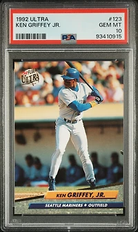 1992 Ultra 123 Ken Griffey Jr. PSA 10