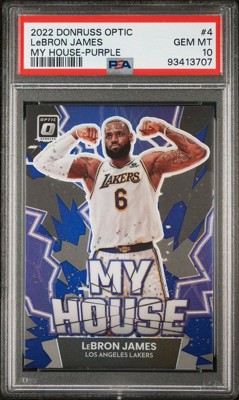 Panini Donruss Optic My House Lebron James Purple PSA 10