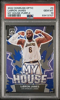 Panini Donruss Optic My House Lebron James Purple PSA 10