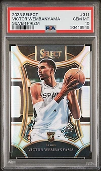 2023 Panini Select Victor Wembanyama Silver Prizm PSA