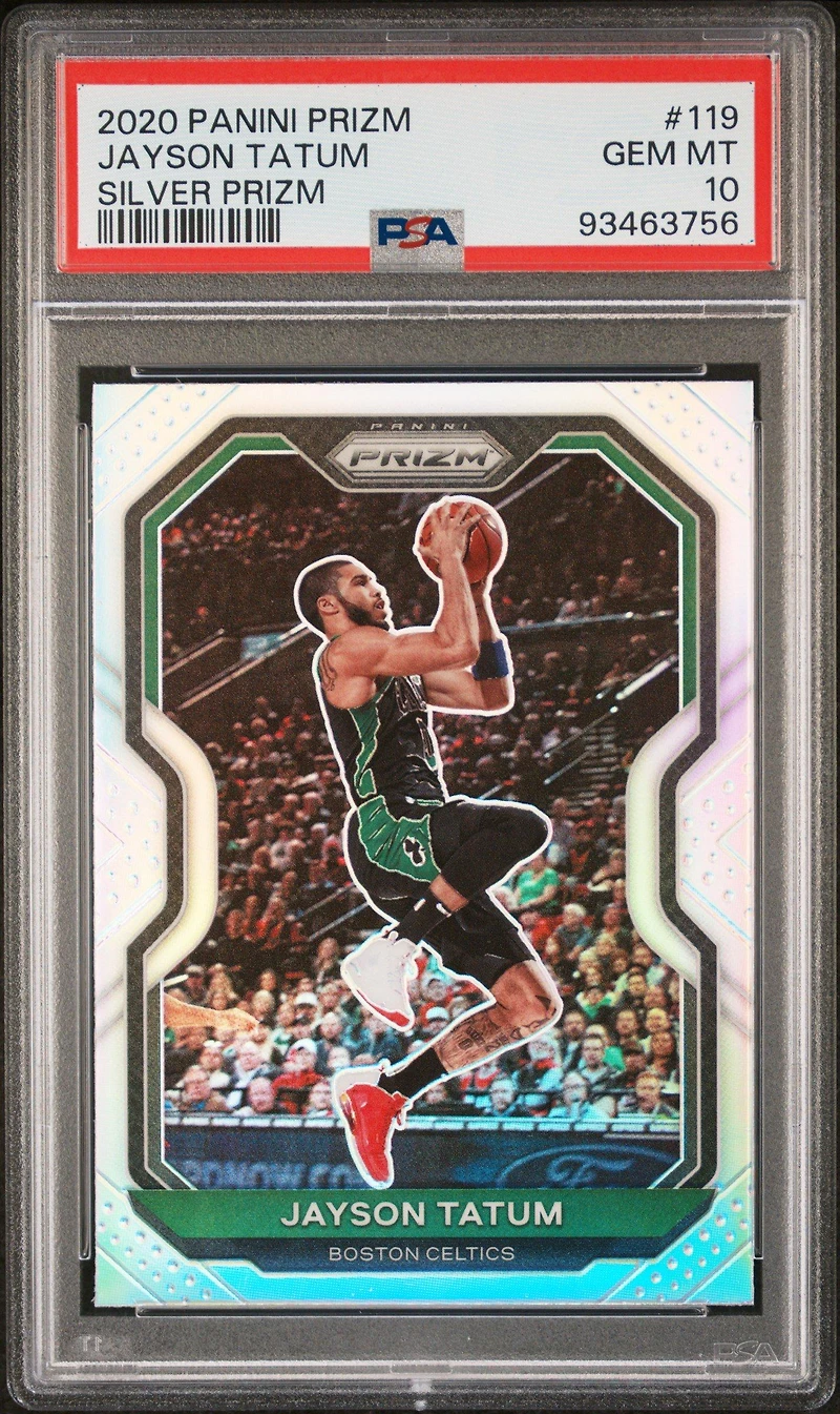 2020 Panini Prizm 119 Jayson Tatum Silver Prizm PSA 10