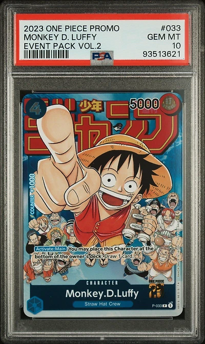 2023 One Piece Promos 033 Monkey D. Luffy Event Pack Vol.2 PSA 10