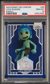 2023 Topps Chrome Disney100 96 Luca Paguro PSA 10