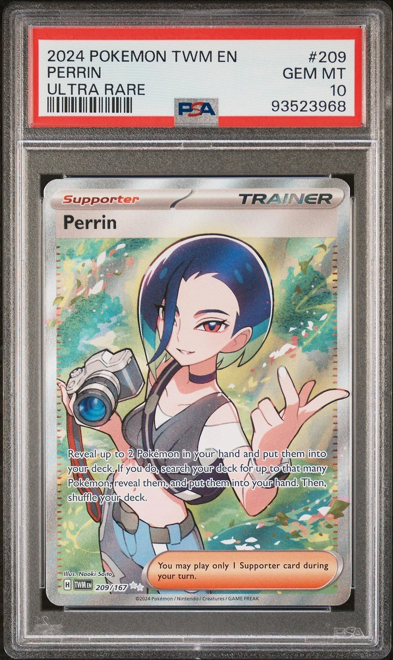 2024 Pokemon Twm En-twilight Masquerade 209 Perrin Ultra Rare PSA