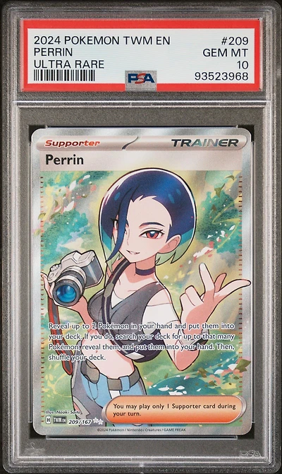 2024 Pokemon Twm En-twilight Masquerade 209 Perrin Ultra Rare PSA