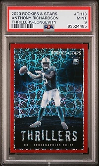 2023 Panini Rookies & Stars Thrillers Th13 Anthony Richardson Longevity PSA 9