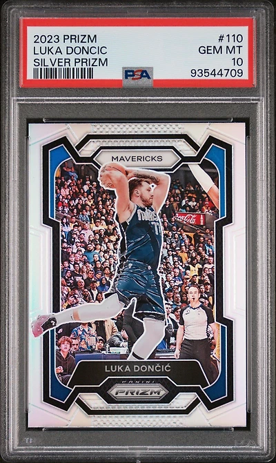 2023 Panini Prizm 110 Luka Doncic Silver Prizm PSA 10
