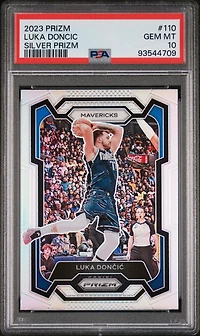 2023 Panini Prizm 110 Luka Doncic Silver Prizm PSA 10