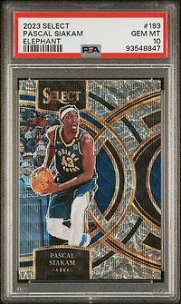 2023 Panini Select 193 Pascal Siakam Elephant Prizm PSA 10