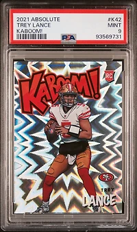 2021 Panini Absolute Kaboom! K42 Trey Lance PSA 9