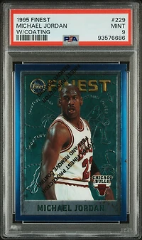 1995 Finest 229 Michael Jordan W/coating PSA 9