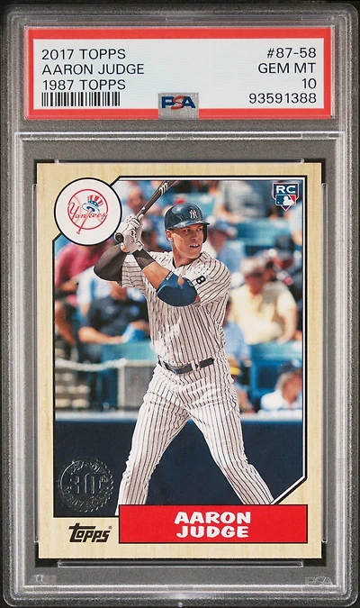 2017 Topps 1987 Topps 87-58 Aaron Judge PSA