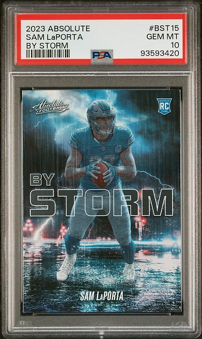 2023 Panini Absolute By Storm Bst15 Sam Laporta PSA 10