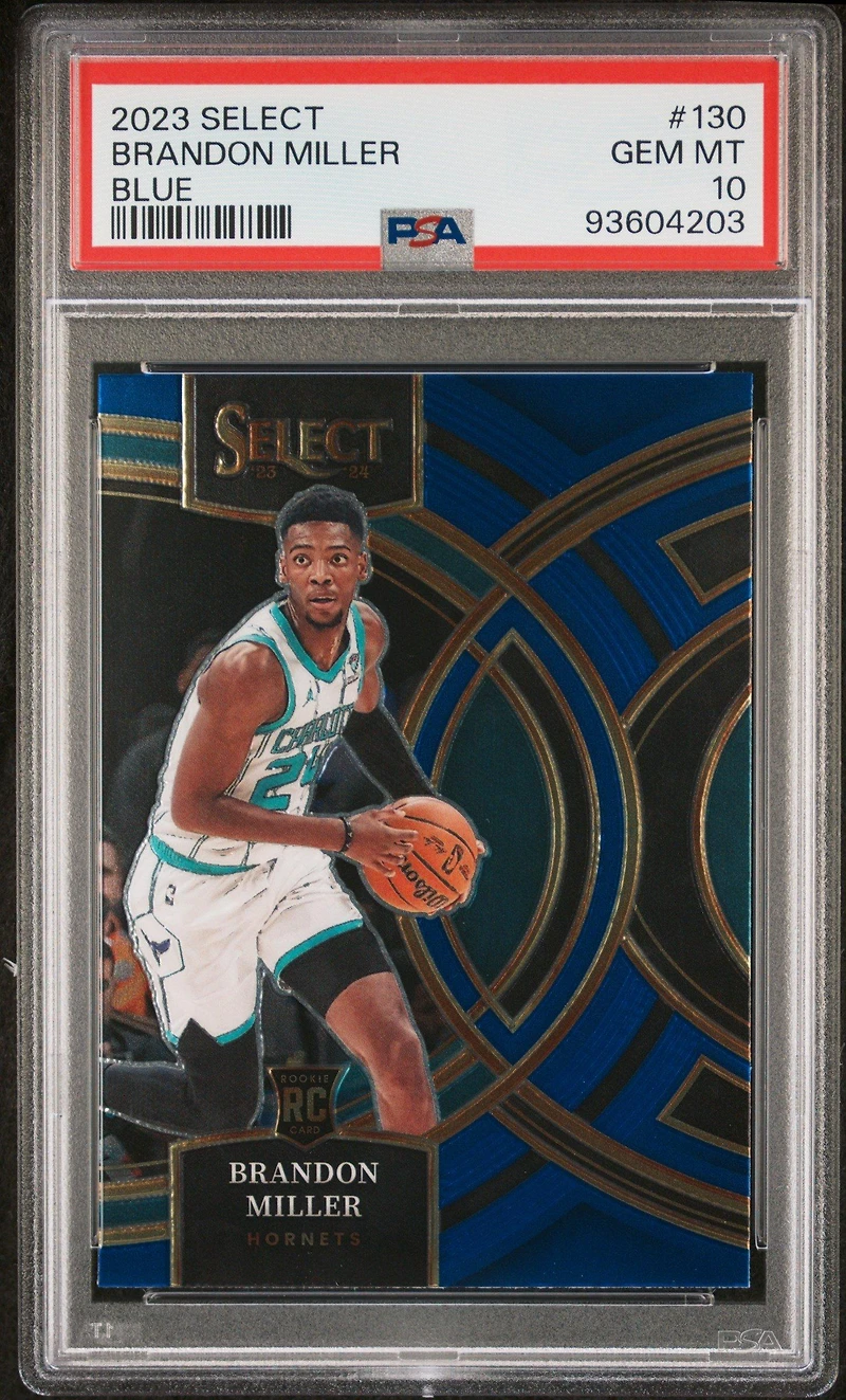 2023 Panini Select Brandon Miller Blue PSA 10