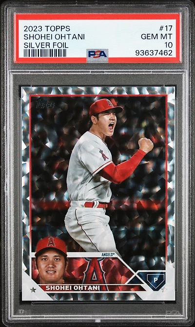 2023 Topps 17 Shohei Ohtani Silver Foil PSA 10