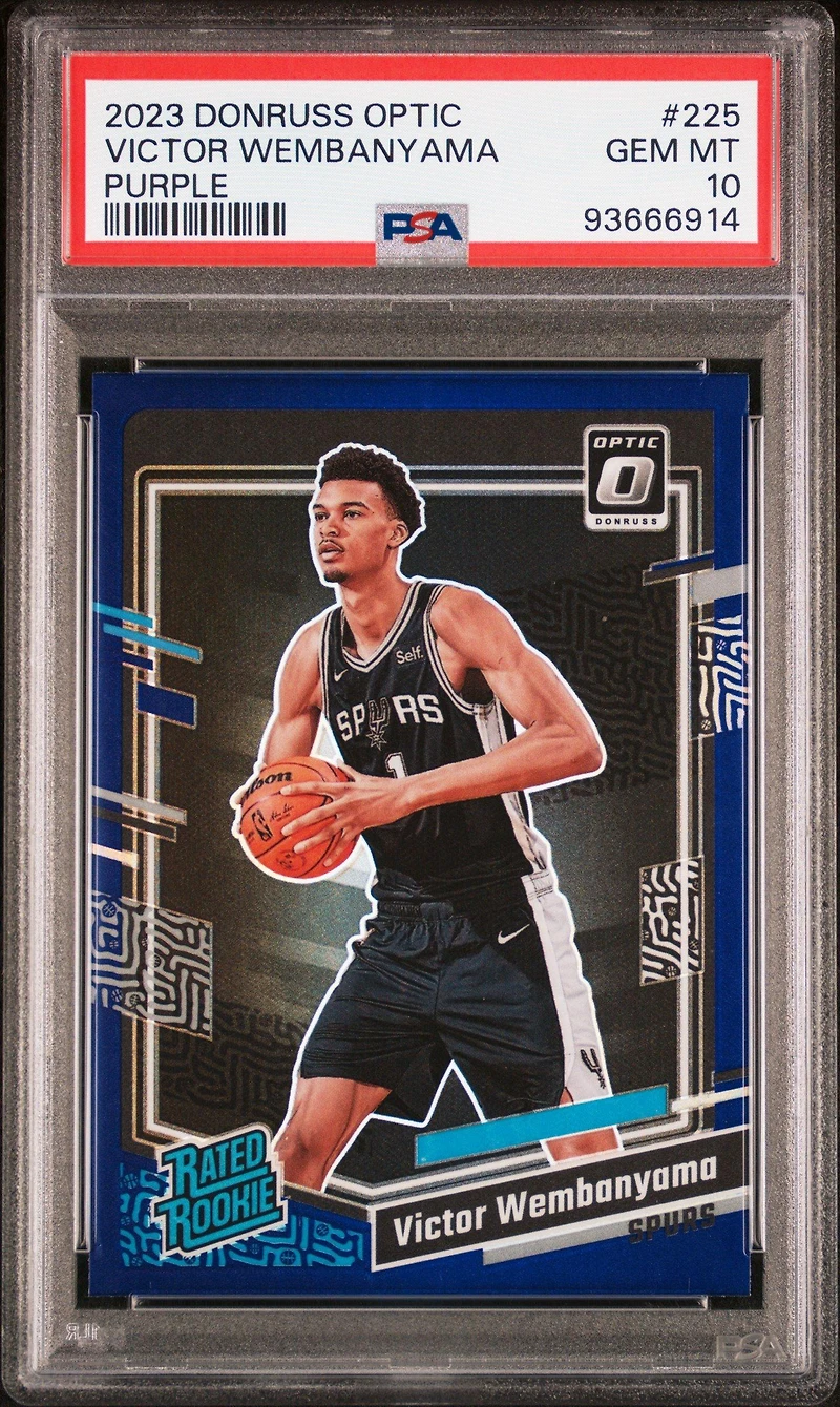 2023 Panini Donruss Optic 225 Victor Wembanyama PSA 10