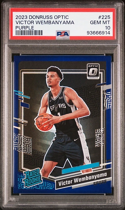 2023 Panini Donruss Optic 225 Victor Wembanyama PSA 10