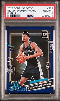 2023 Panini Donruss Optic 225 Victor Wembanyama PSA 10