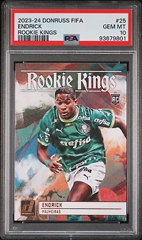 2023-24 Panini Donruss Fifa Rookie Kings 25 Endrick PSA 10