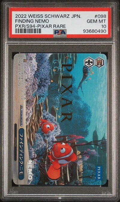 2022 Weiss Schwarz Japanese Pixar Characters 098 Finding Nemo Pixar Rare PSA 10