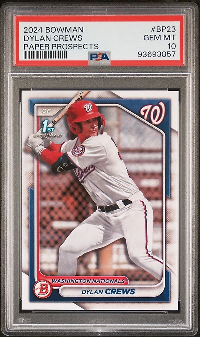 2024 Bowman Paper Prospects Bp23 Dylan Crews PSA 10