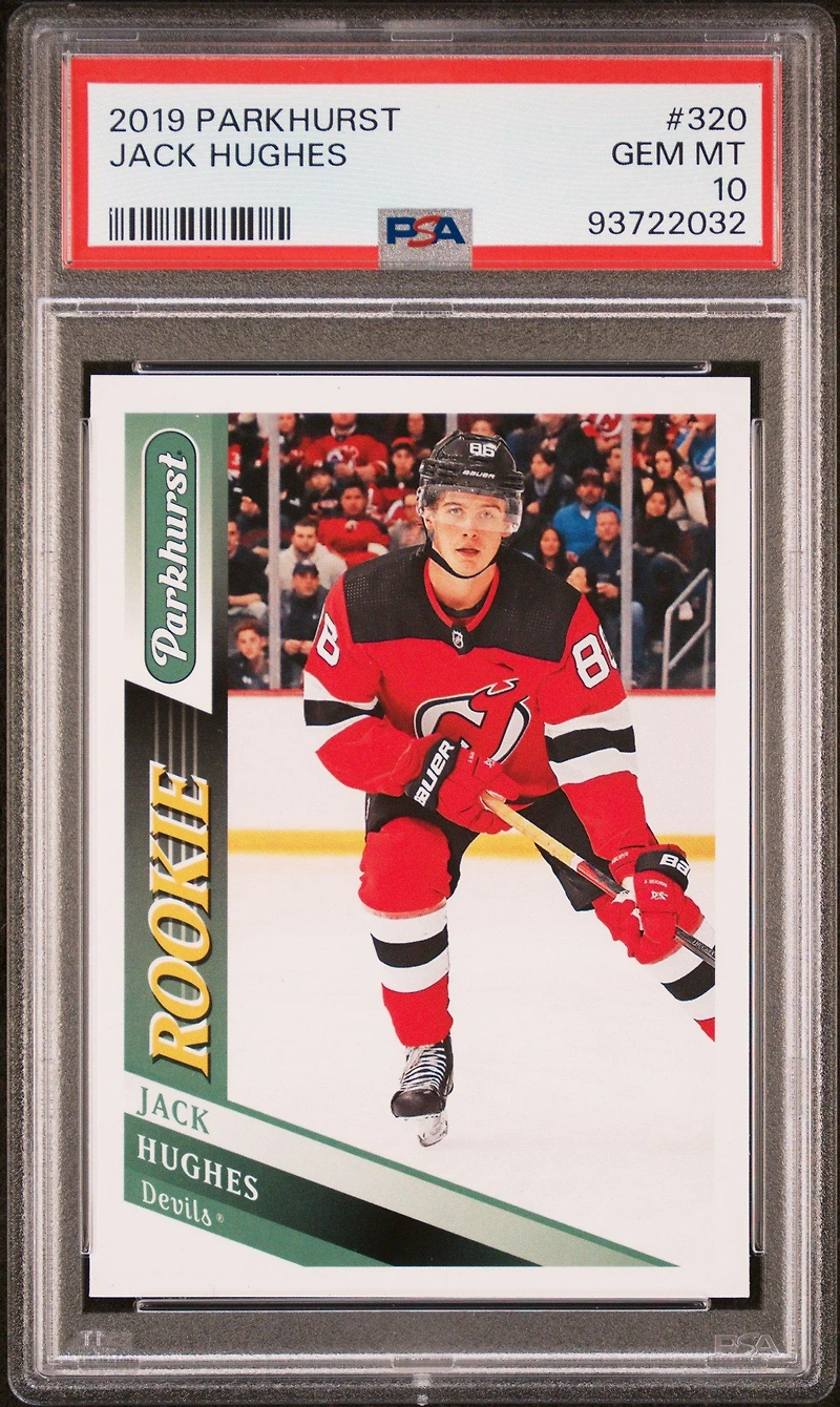 2019 Parkhurst 320 Jack Hughes PSA 10
