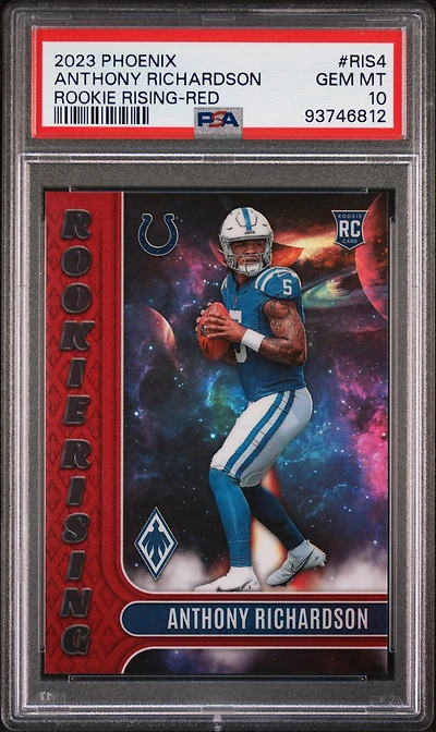 2023 Panini Phoenix Rookie Rising Ris4 Anthony Richardson PSA 10