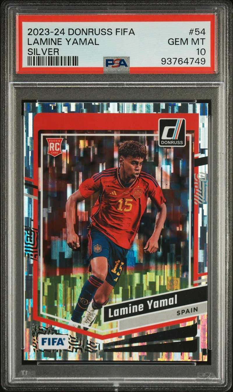 2023-24 Panini Donruss Fifa 54 Lamine Yamal Silver PSA 10