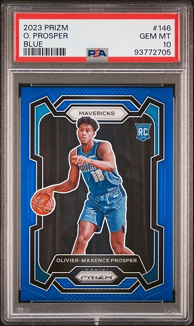 2023 Panini Prizm 146 Olivier-maxence Prosper Blue Prizm PSA 10