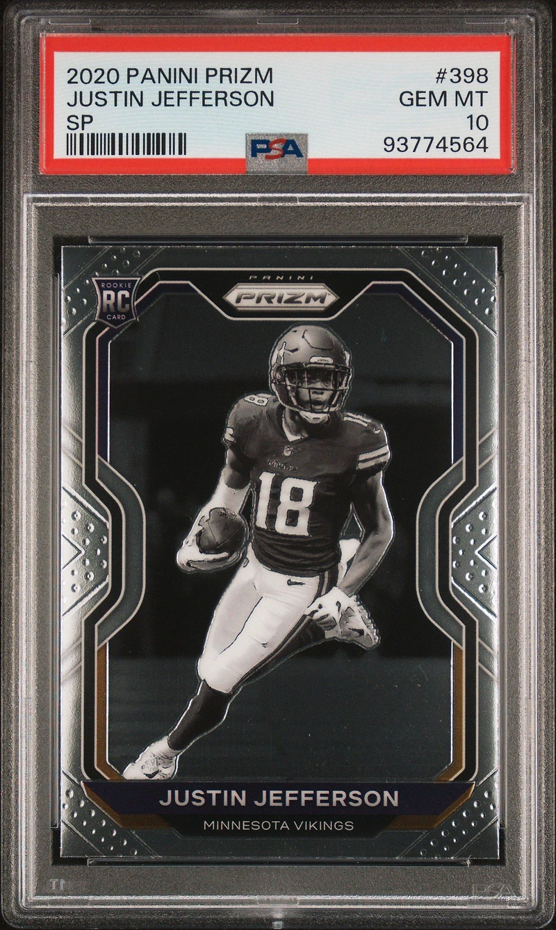 2020 Panini Prizm 398 Justin Jefferson Variation PSA 10