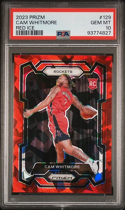 2023 Panini Prizm 129 Cam Whitmore Ice PSA 10