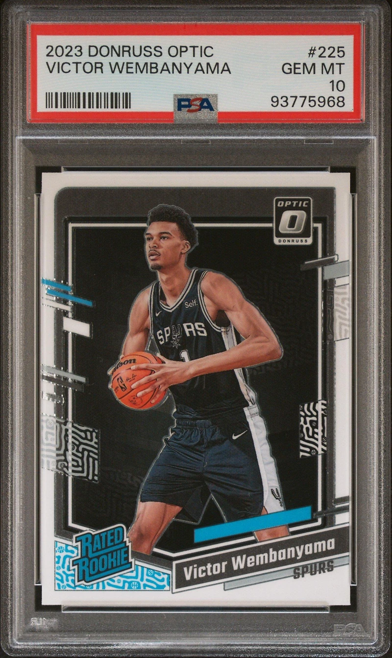 2023 Panini Donruss Optic 225 Victor Wembanyama PSA 10