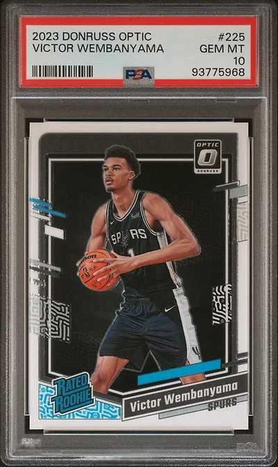 2023 Panini Donruss Optic 225 Victor Wembanyama PSA 10