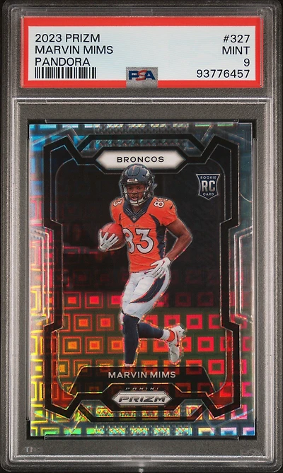 2023 Panini Prizm 327 Marvin Mims Pandora PSA 9