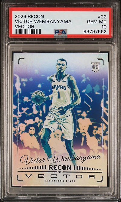 2023 Panini Recon Vector 22 Victor Wembanyama PSA 10