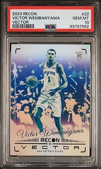 2023 Panini Recon Vector 22 Victor Wembanyama PSA 10