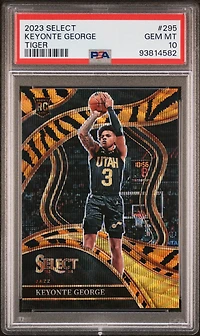 2023 Panini Select 295 Keyonte George Tiger Prizm PSA 10