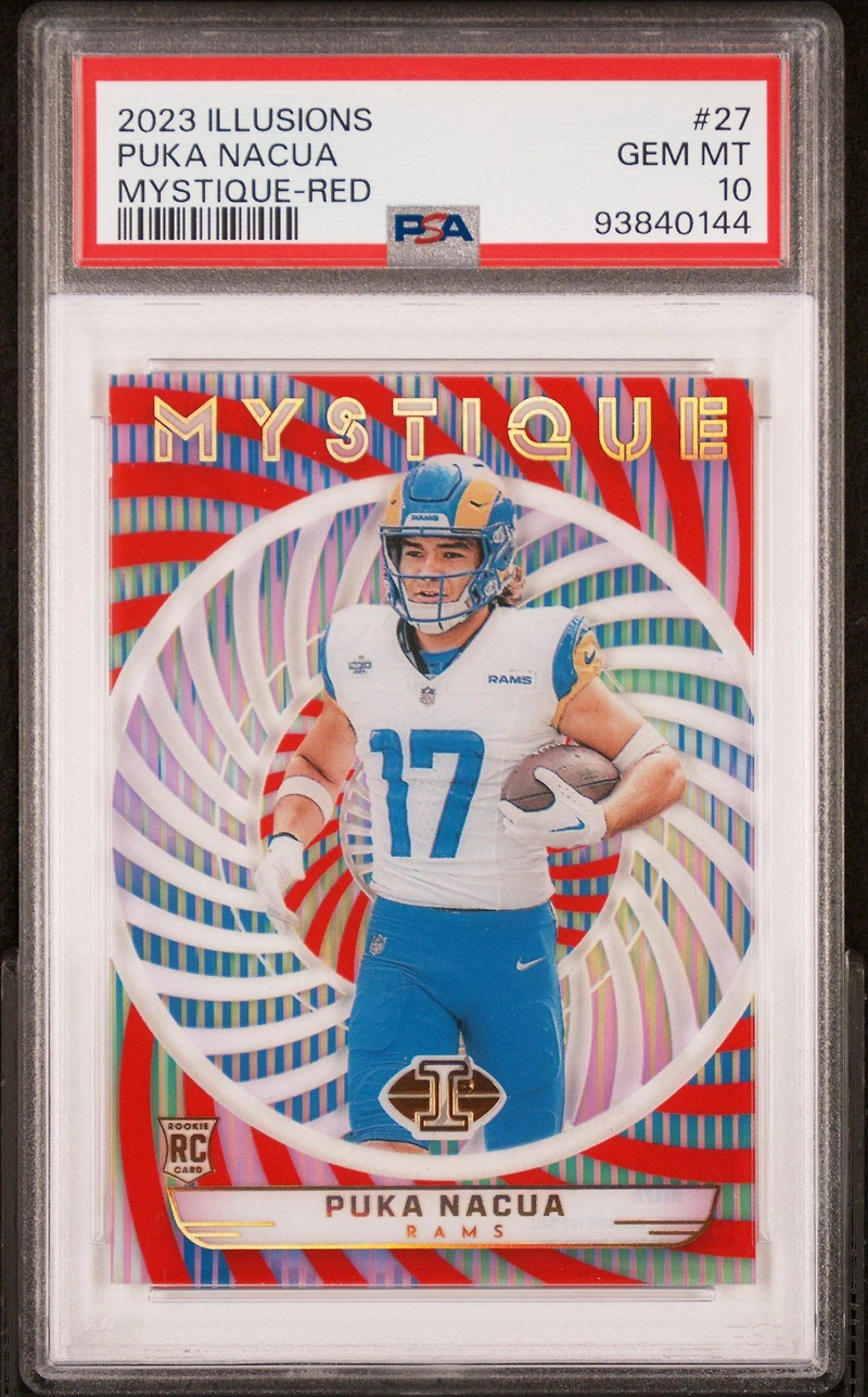 2023 Panini Illusions Mystique 27 Puka Nacua PSA 10
